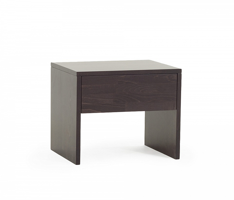 Nachttisch Daisy | mit Schubkasten | Buche massiv | wenge lackiert