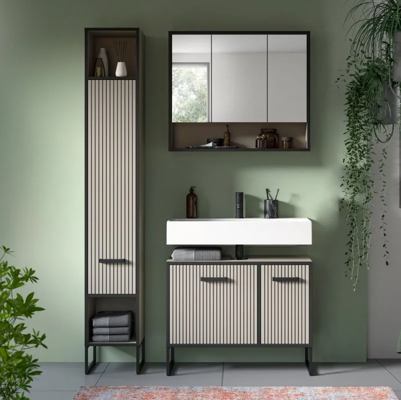 Badezimmer-Set Bagno 4 | Kaschmir | 3-teilig