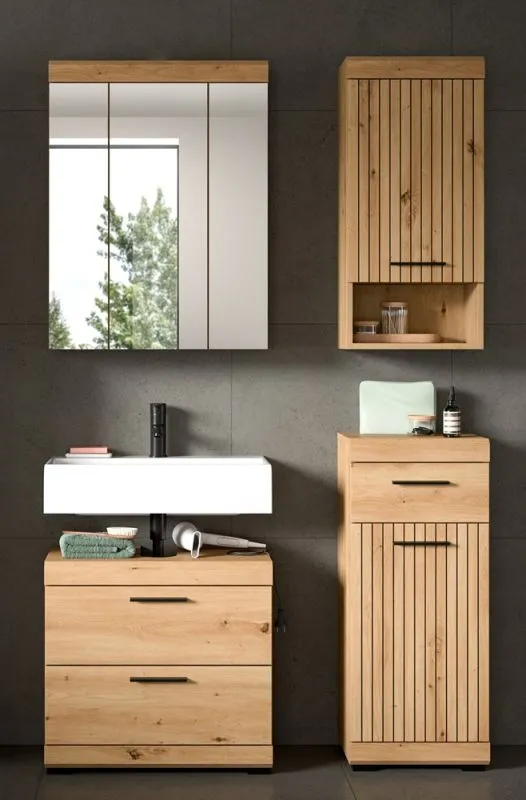Badezimmer-Set Scout 6 | Artisan Eiche | 4-teilig ohne Aufsatzleuchte