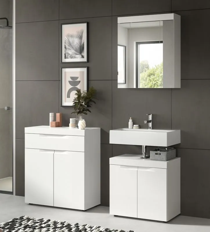 Badezimmer-Set Viana 1 | 3-teilig | weiß ohne Badaufsatzleuchte