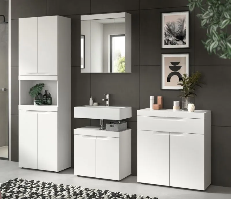 Badezimmer Set Viana | 4-teilig | weiß