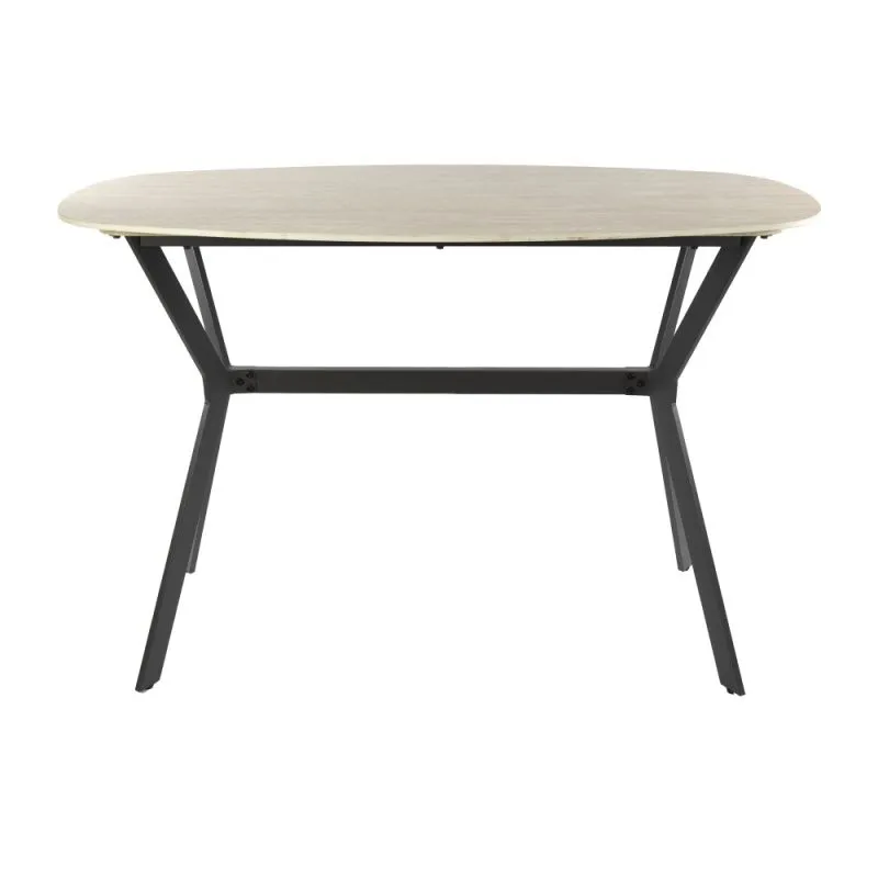 Bartisch Homa | Keramik Travertin | 140 cm | beige