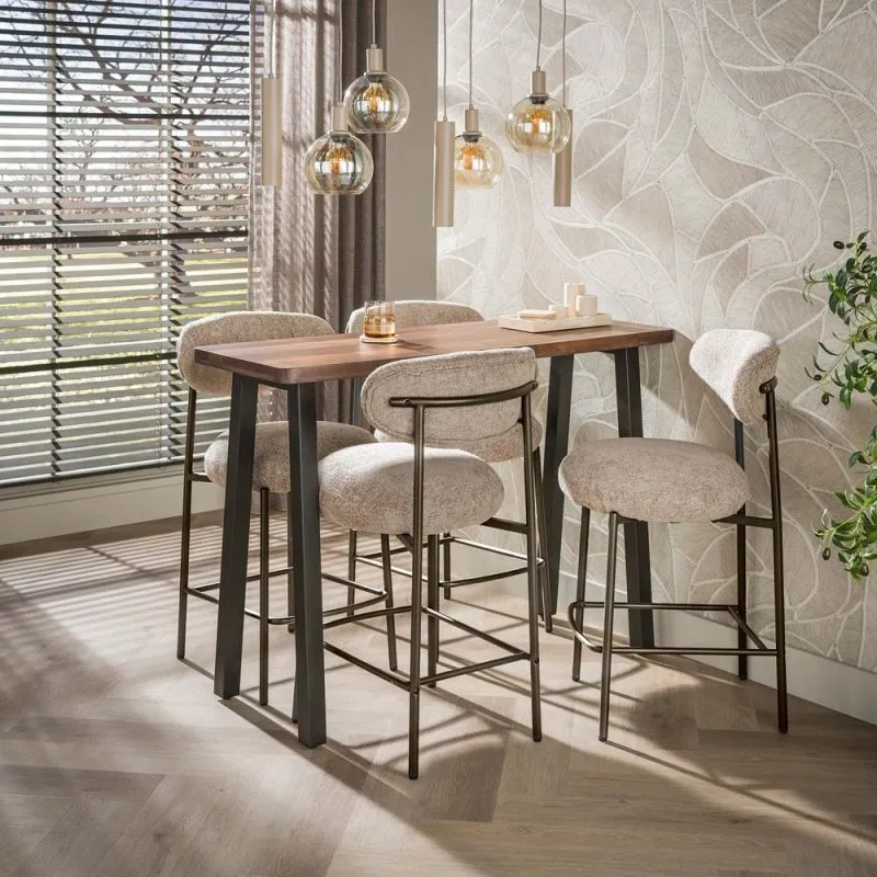 Bartisch Lucia | Akazie massiv | braun | 130cm