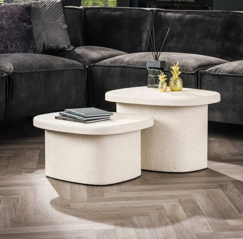 Couchtisch Set Lica | 2-teilig | Mamor | Stein