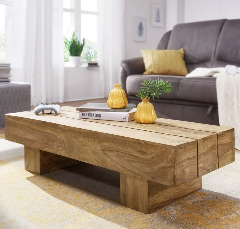 Couchtisch Sira | Akazie Massiv | Natur