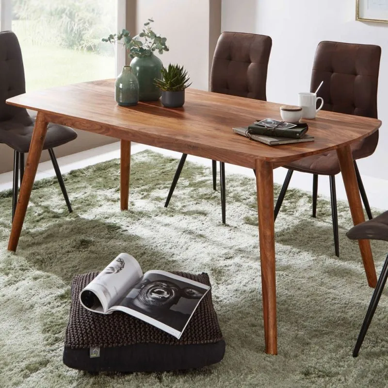 Esstisch Cleo | 120x60 | Sheesham Holz massiv | dunkelbraun