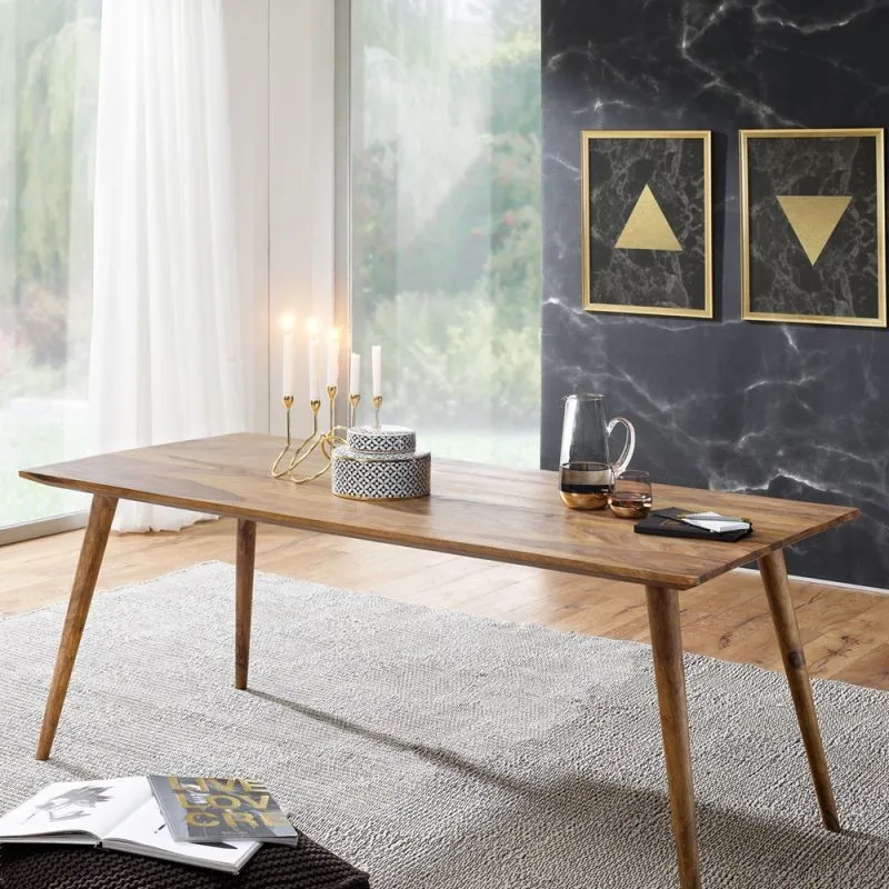 Esstisch Elias | 120x60 | Sheesham Holz massiv | dunkelbraun