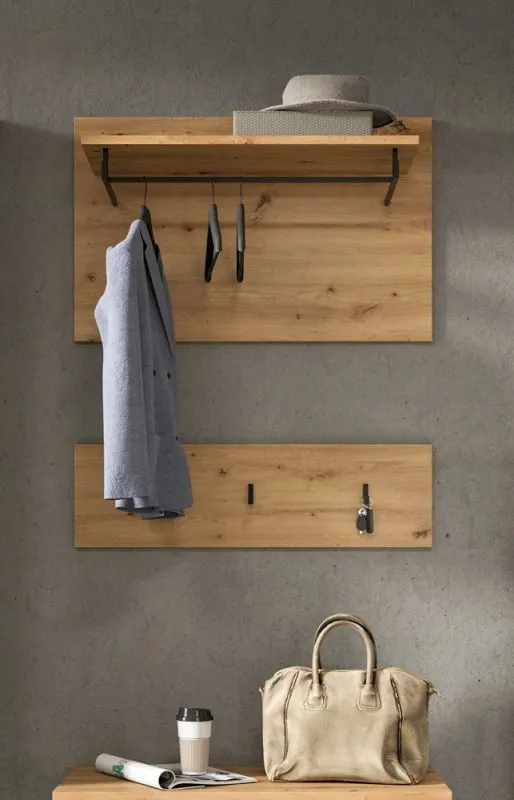 Garderobenpaneel Canu | Artisan Eiche