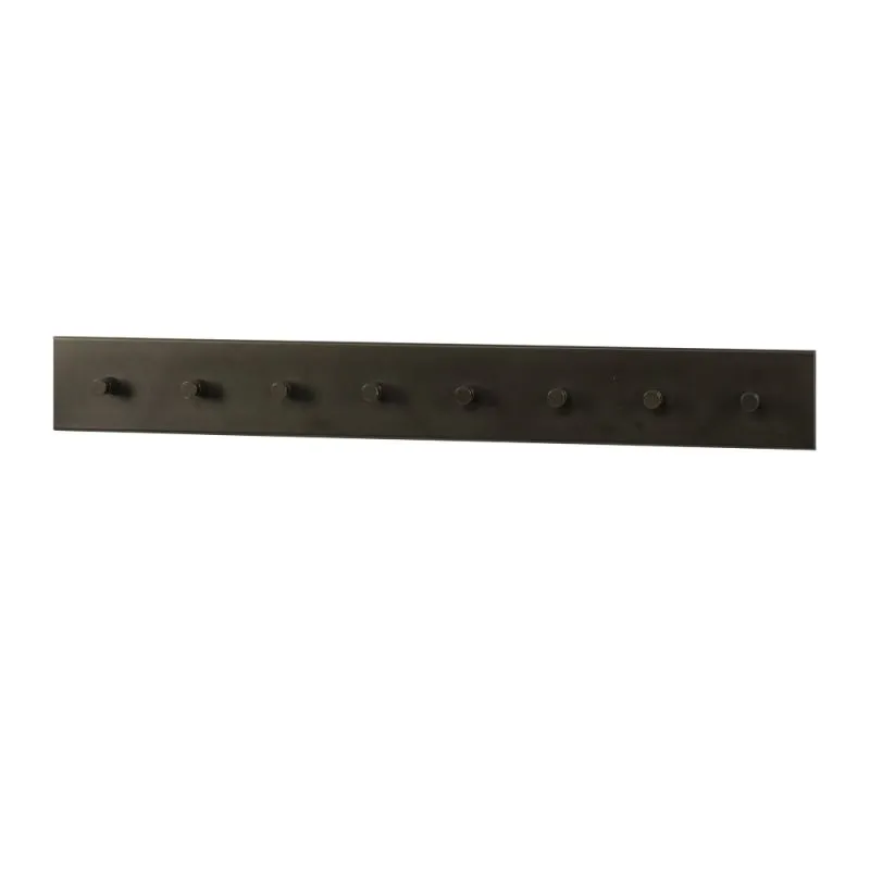 Garderobenpaneel Stamp | 8 Haken | Metall | Bronze