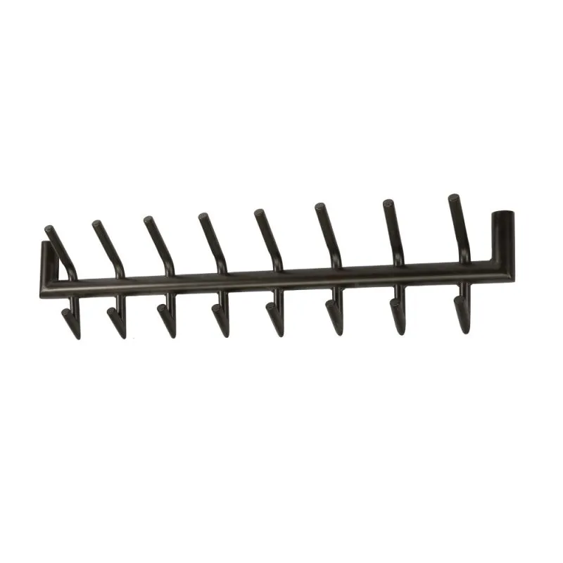 Garderobenpaneel Torino | 2x8 Haken | Stahl | Bronze