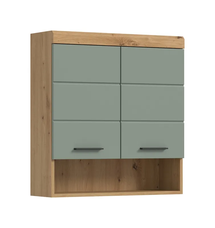 Hängeschrank breit Scout | Salbei / Artisan Eiche