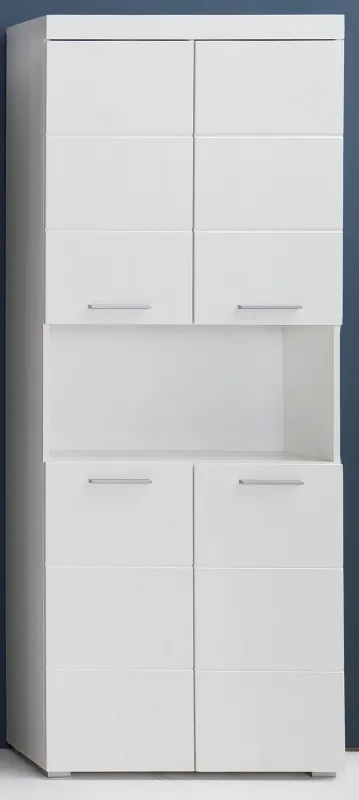 Hochschrank breit Amanda | weiß Hochglanz