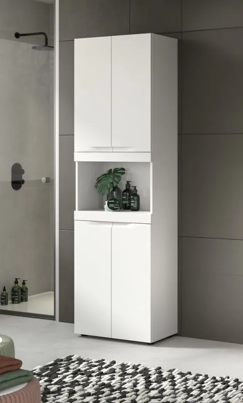 Hochschrank breit Viana | weiß