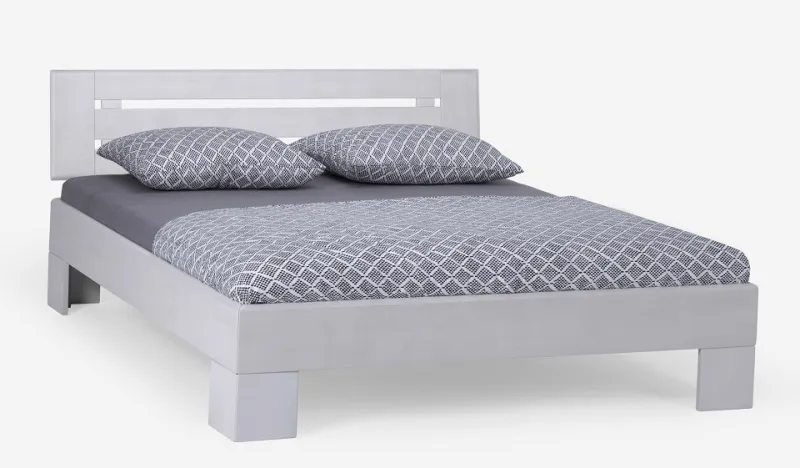 Holzbett massiv Dahlia | Buche weiß lackiert | 90x210 | Kopfteil 4