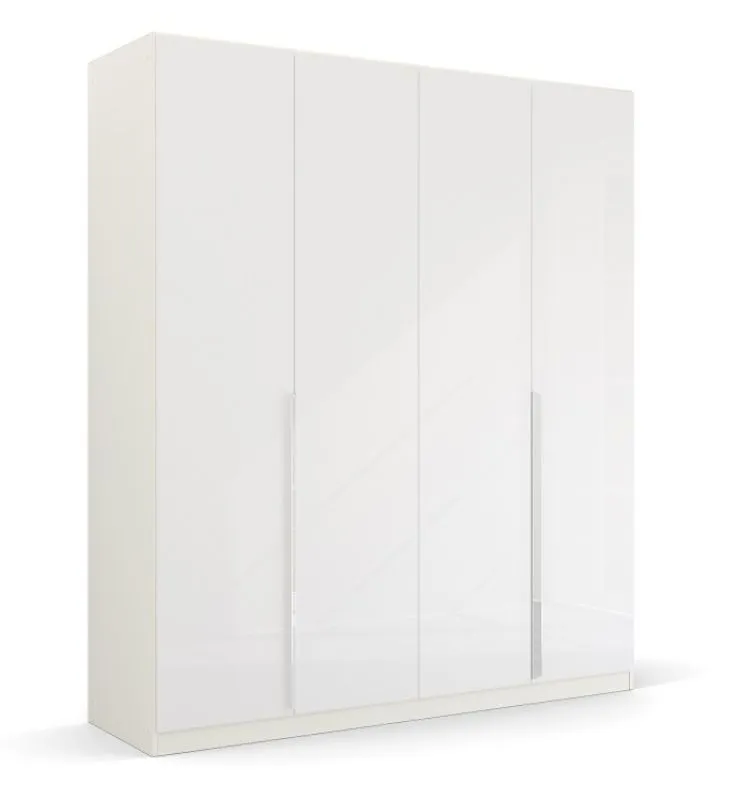 Kleiderschrank Drehtürenschrank Glamour | weiß Hochglanz / alpinweiß | verschiedene Größen