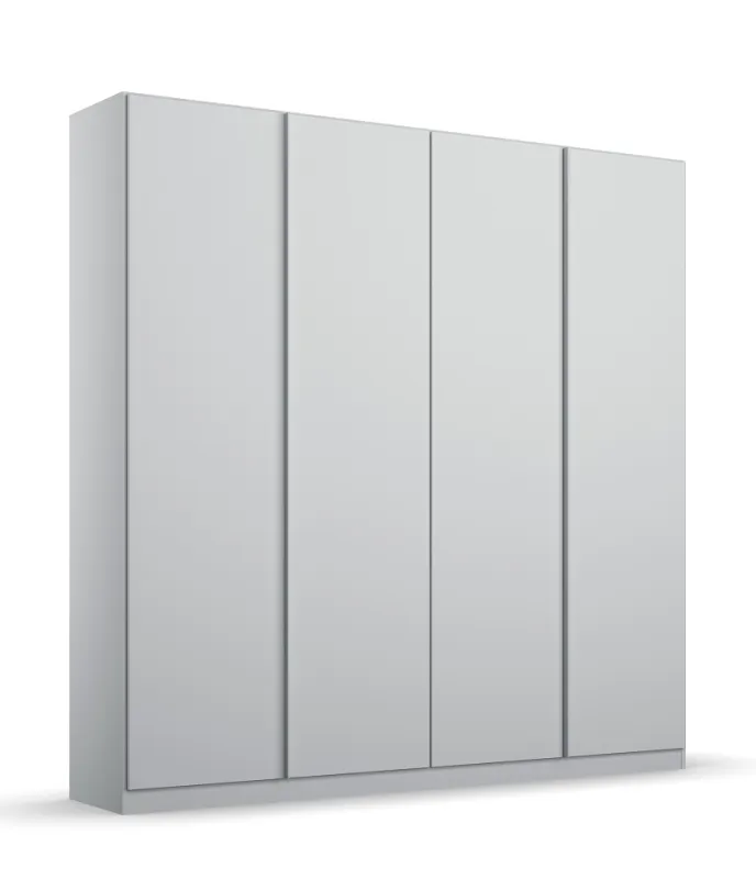 Kleiderschrank Drehtürenschrank Monostar | 4-türig | seidengrau 181 x 210 x 54 cm