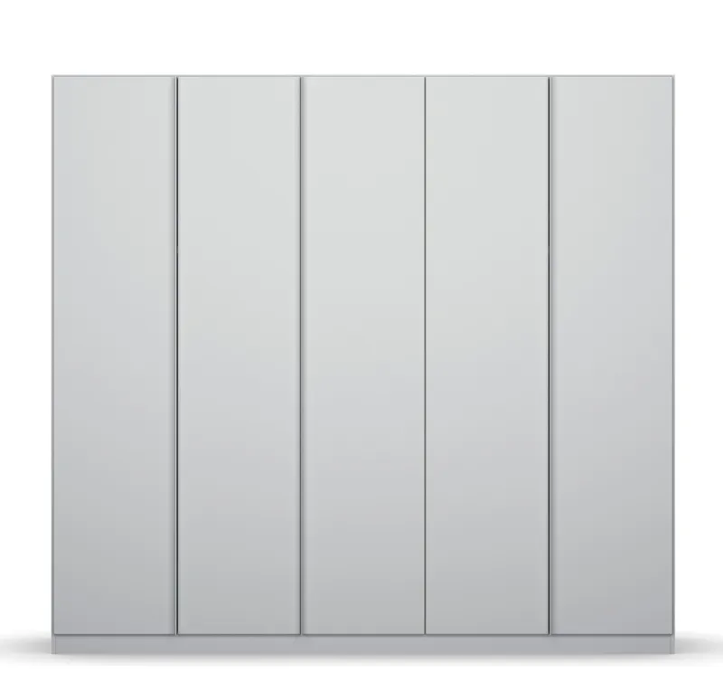 Kleiderschrank Drehtürenschrank Monostar | 5-türig | seidengrau 226 x 210 x 54