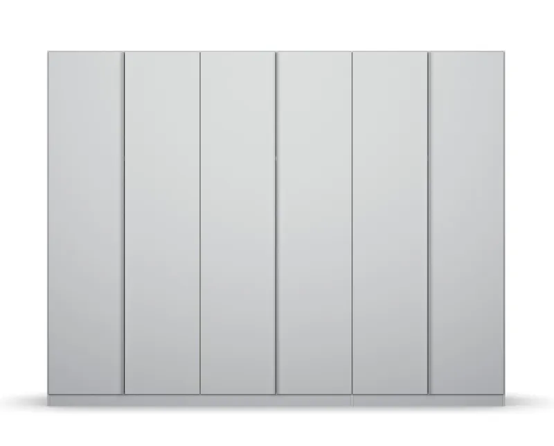 Kleiderschrank Drehtürenschrank Monostar | 6-türig | seidengrau 271 x 210 x 54