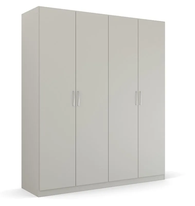 Kleiderschrank Drehtürenschrank Quadra-Spin | seidengrau | verschiedene Größen