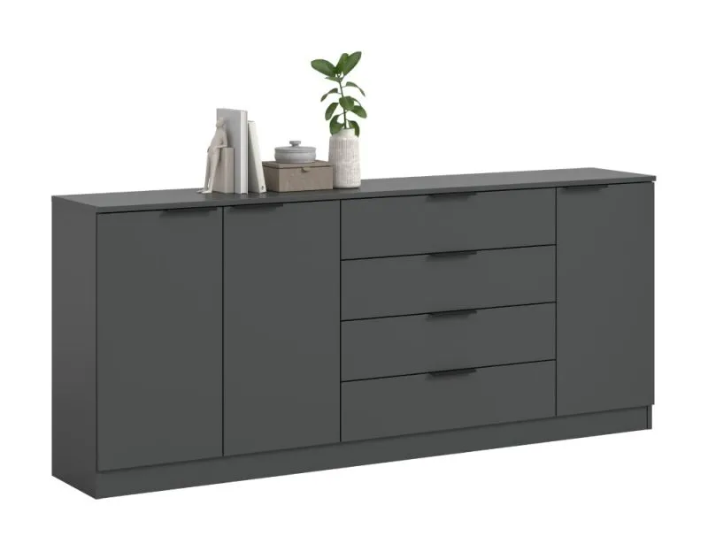 Kommode Kopenhagen 3 | mit 4 Schubkästen | anthrazit