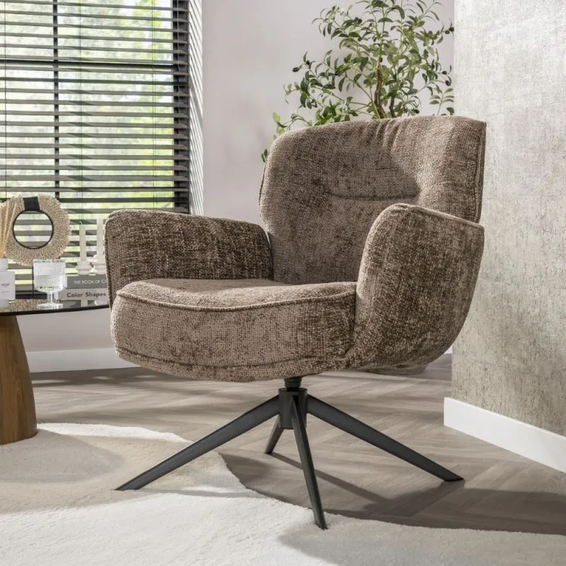 Sessel Duba | drehbar | Champagne