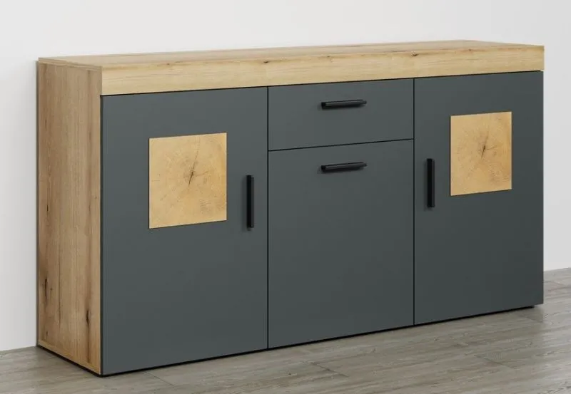 Sideboard Tyler | grau / Coast Evoke Eiche