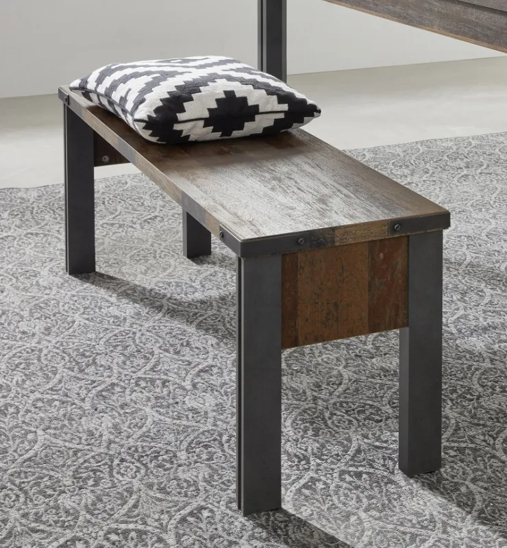 Sitzbank Prime | Old Used Wood / Matera grau | Shabby Look