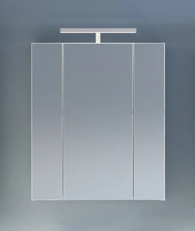 Spiegelschrank Linus | weiß Hochglanz | inkl. LED Beleuchtung