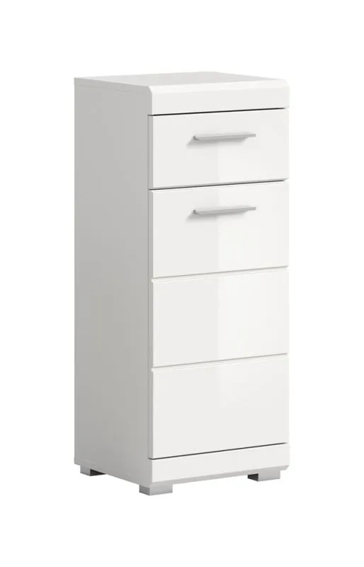 Standschrank Scout | weiß Hochglanz / weiß