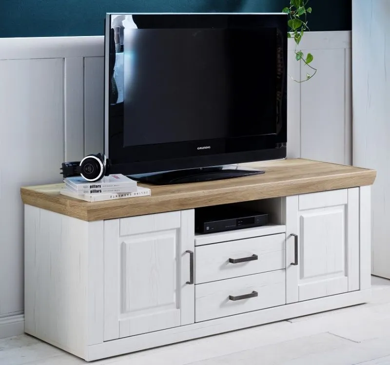 TV-Lowboard I Brixen | Landhaus modern | Pinie Aurelio / Grandson Oak