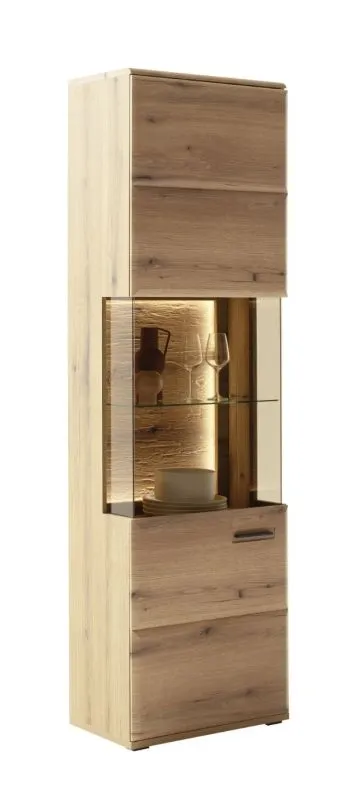 Vitrine Naxos | Eiche Evoke | ohne Beleuchtung