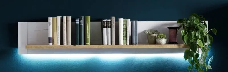Wandboard Brixen | Landhaus modern | Pinie Aurelio / Grandson Oak mit LED Bandbeleuchtung