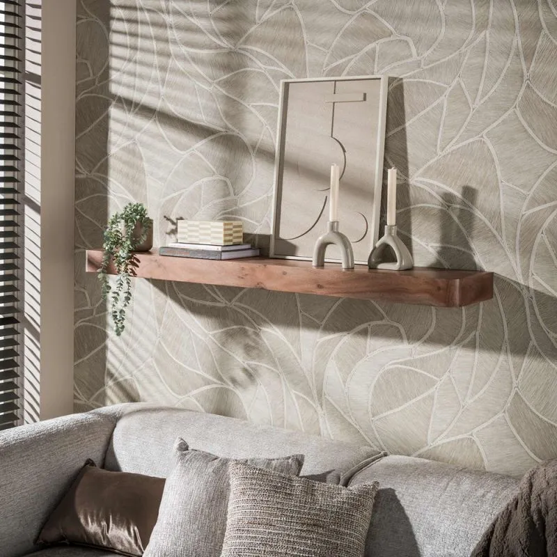 Wandregal Kira | Akazie massiv | braun | 150cm