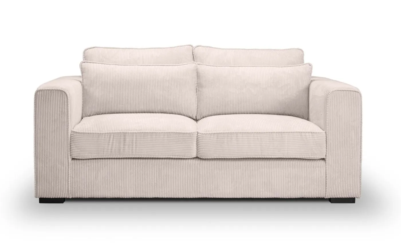2,5-Sitzer Polstersofa Almera | 200cm | Cordstoff | grau-beige