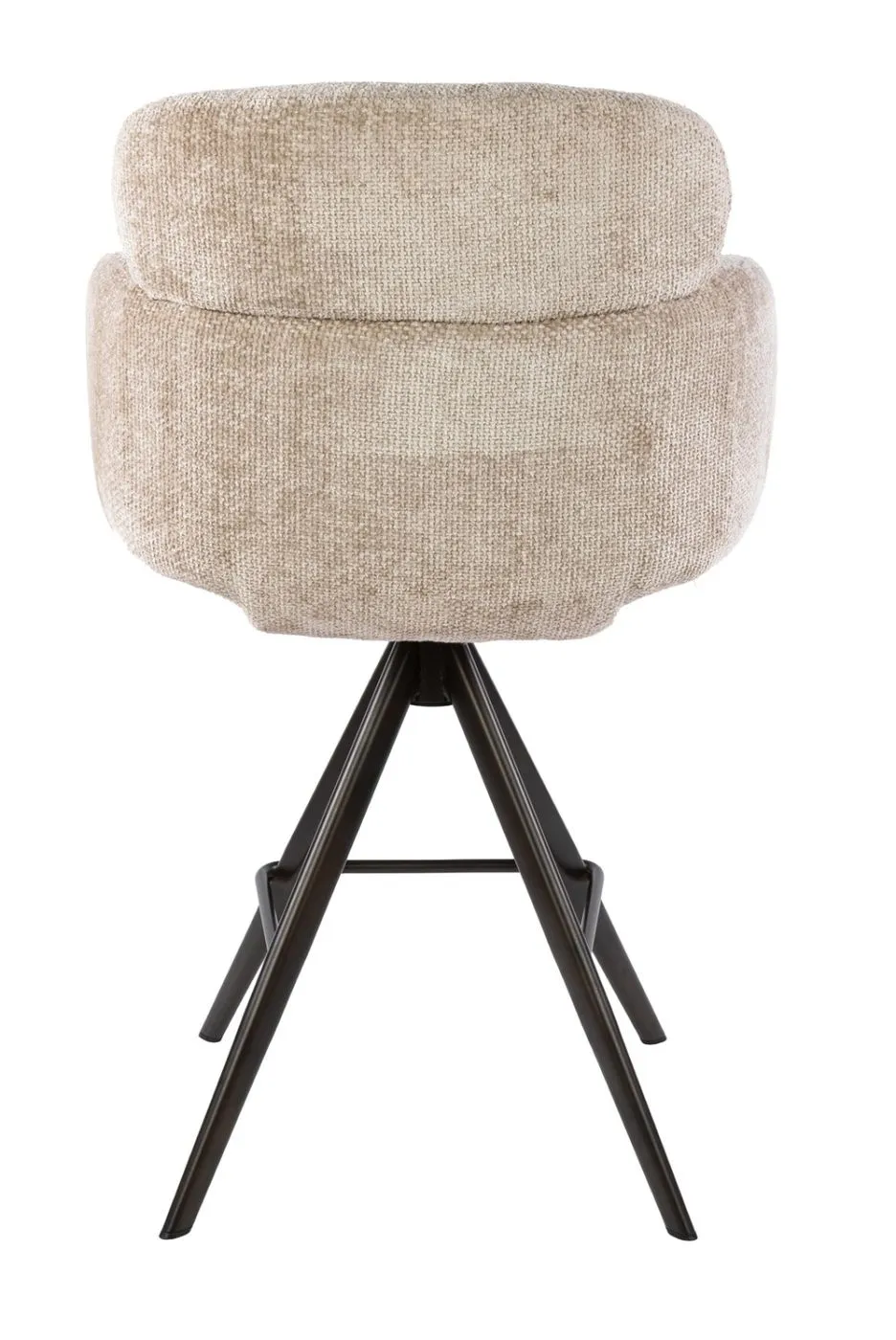 2er Set Barstuhl Milagro | Hoven-Stoff / Chenillegewebe | drehbar | sand-braun