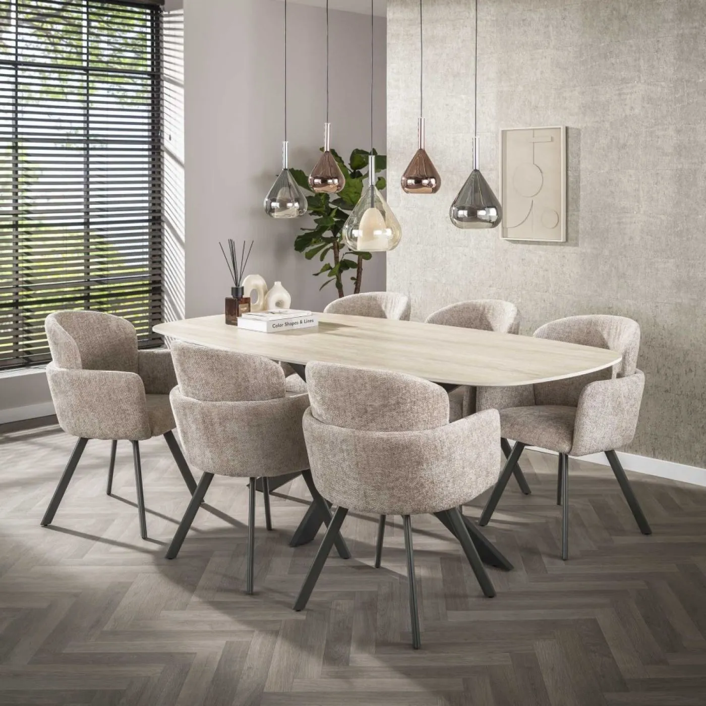 2er Set Stuhl Nasu | drehbar | Hoven sand