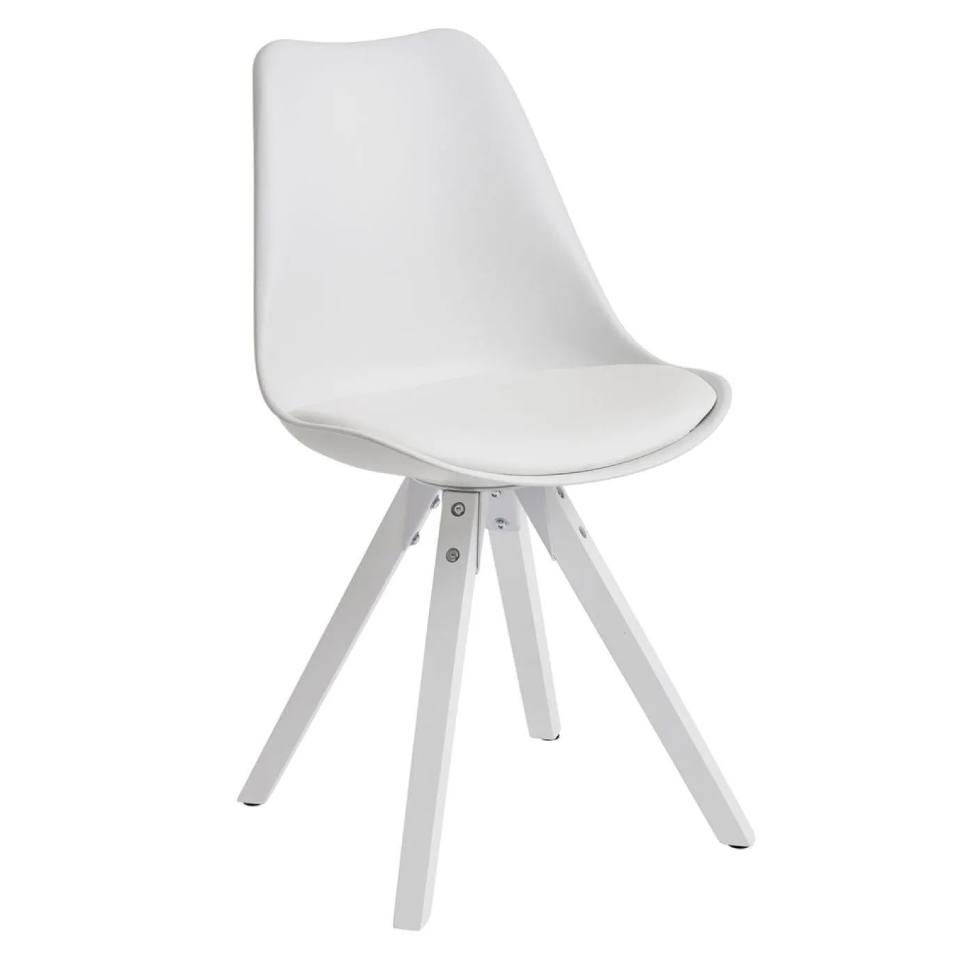 2er Set Esszimmerstuhl Avanti | Kunstleder | weiß