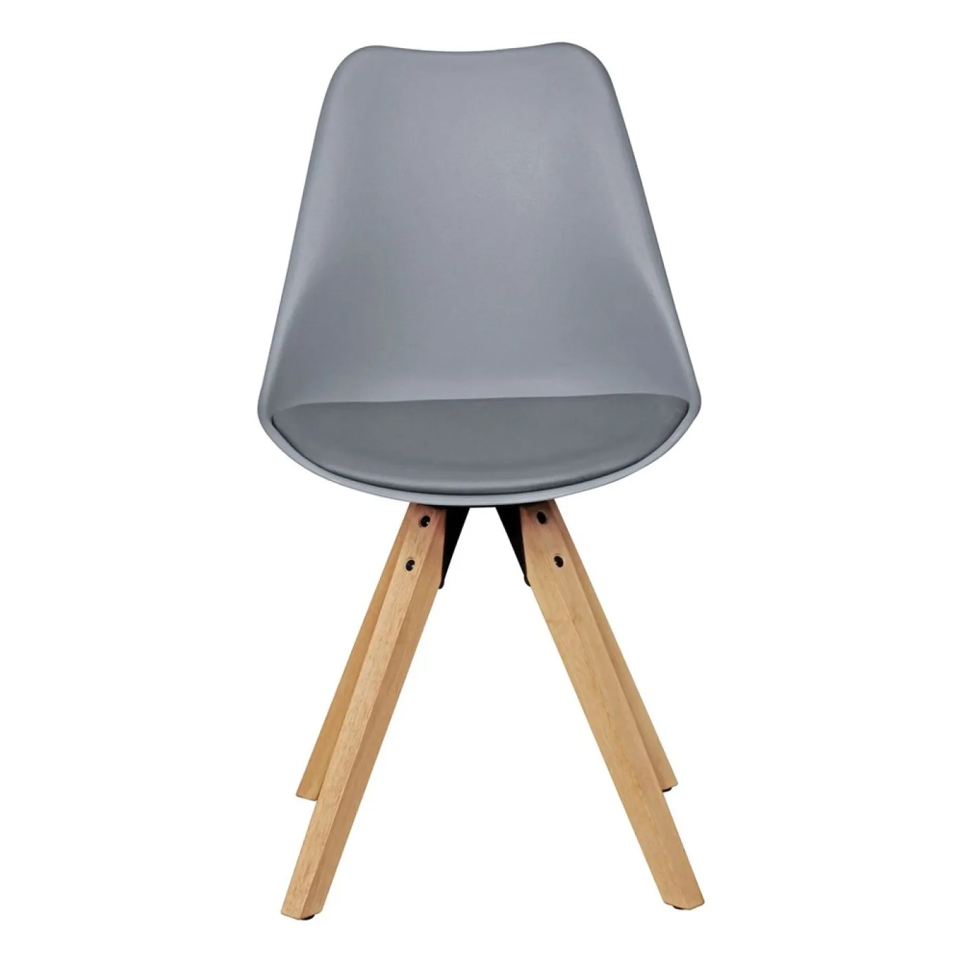 2er Set Esszimmerstuhl LIMA | Kunstleder | grau