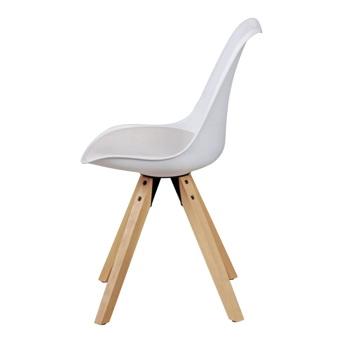 2er Set Esszimmerstuhl LIMA | Kunstleder | weiß
