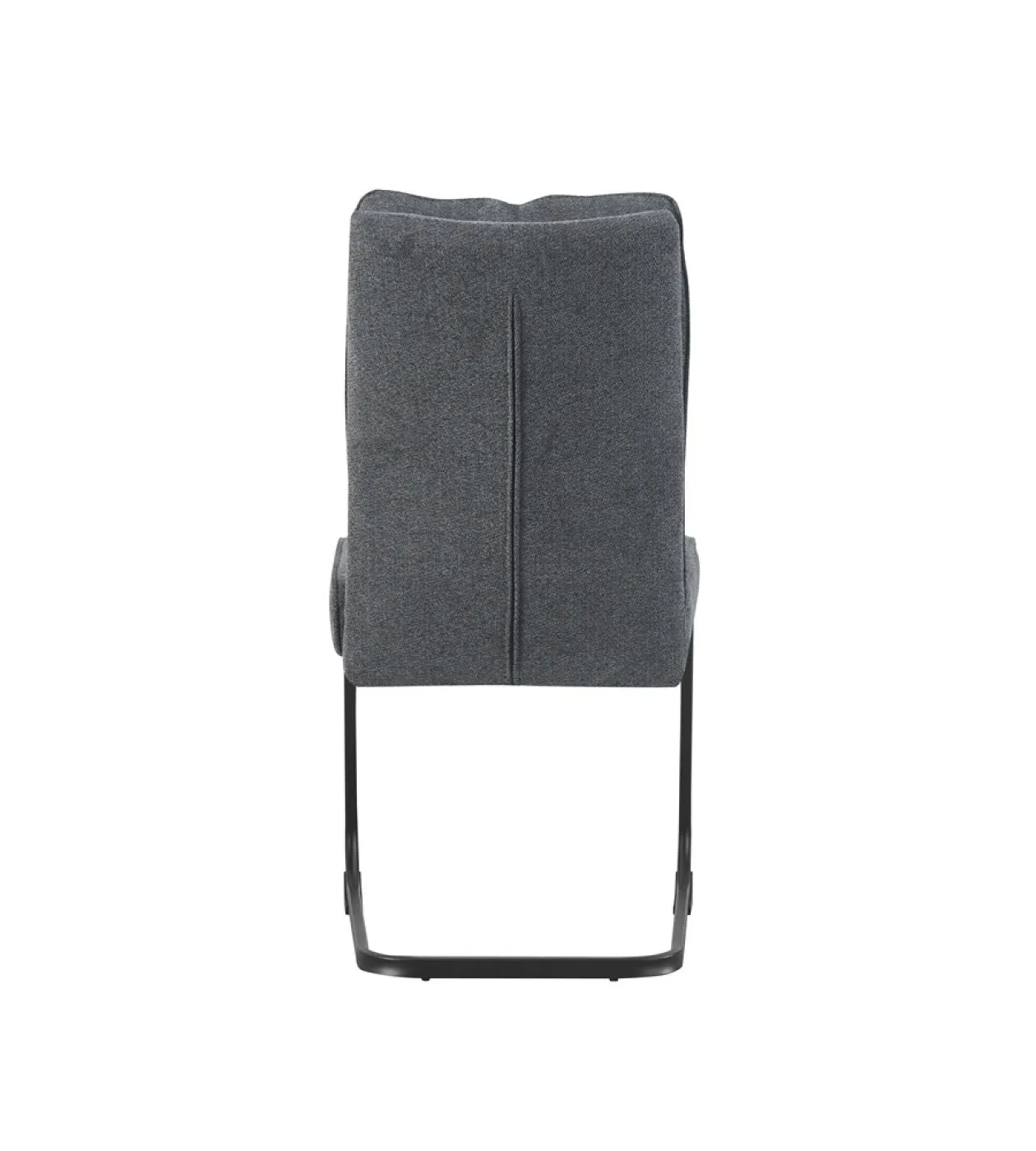 2er Set Freischwinger Frieda | Chenille-Optik | anthrazit