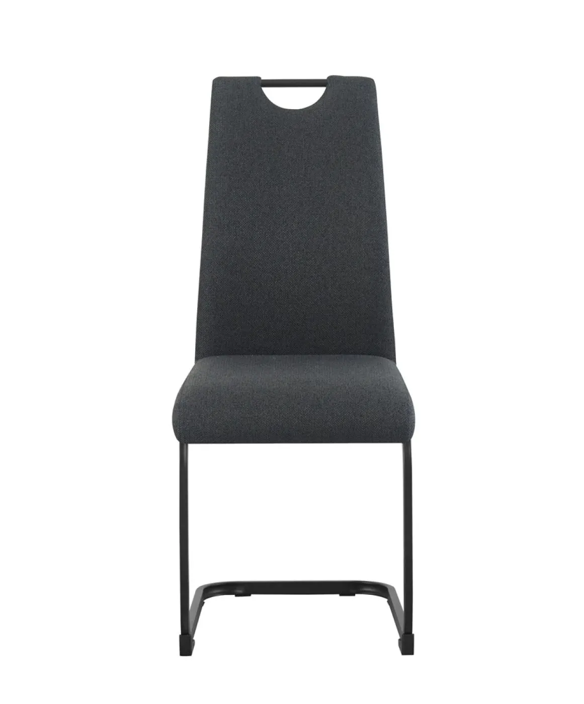 2er Set Freischwinger Hanna | Webstoff | anthrazit