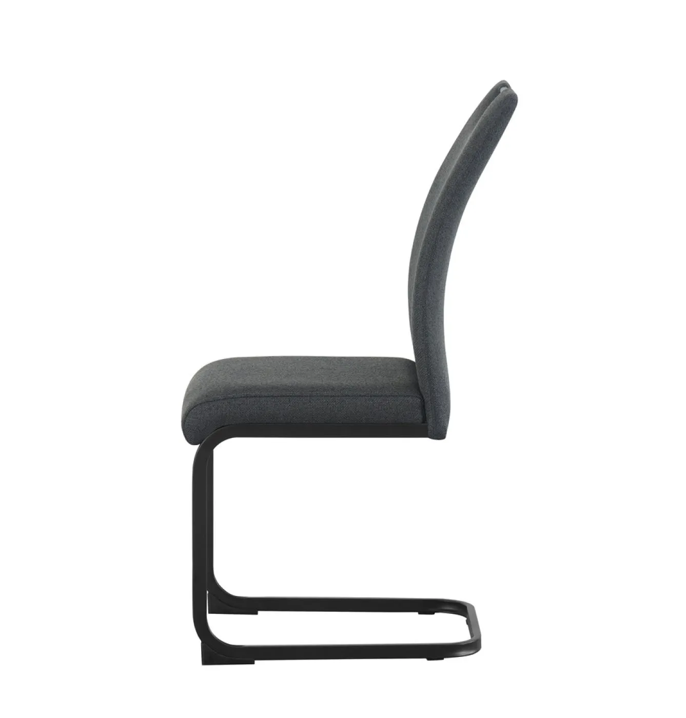 2er Set Freischwinger Hanna | Webstoff | anthrazit