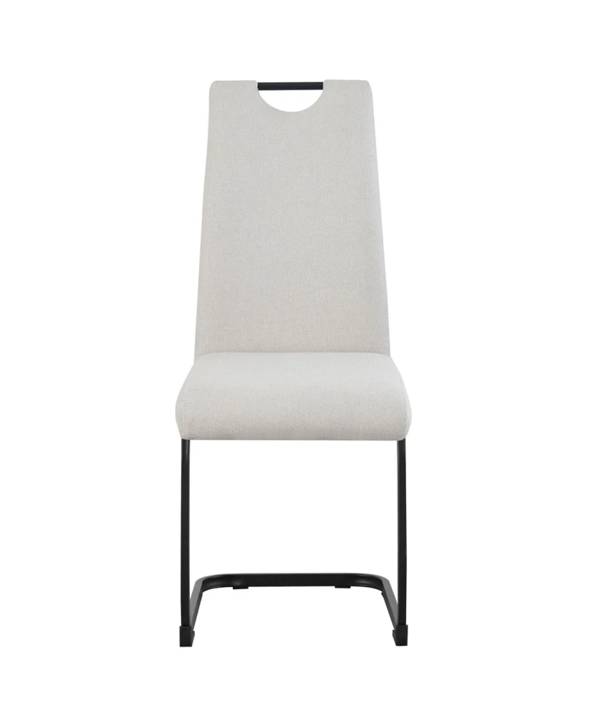 2er Set Freischwinger Hanna | Webstoff | creme
