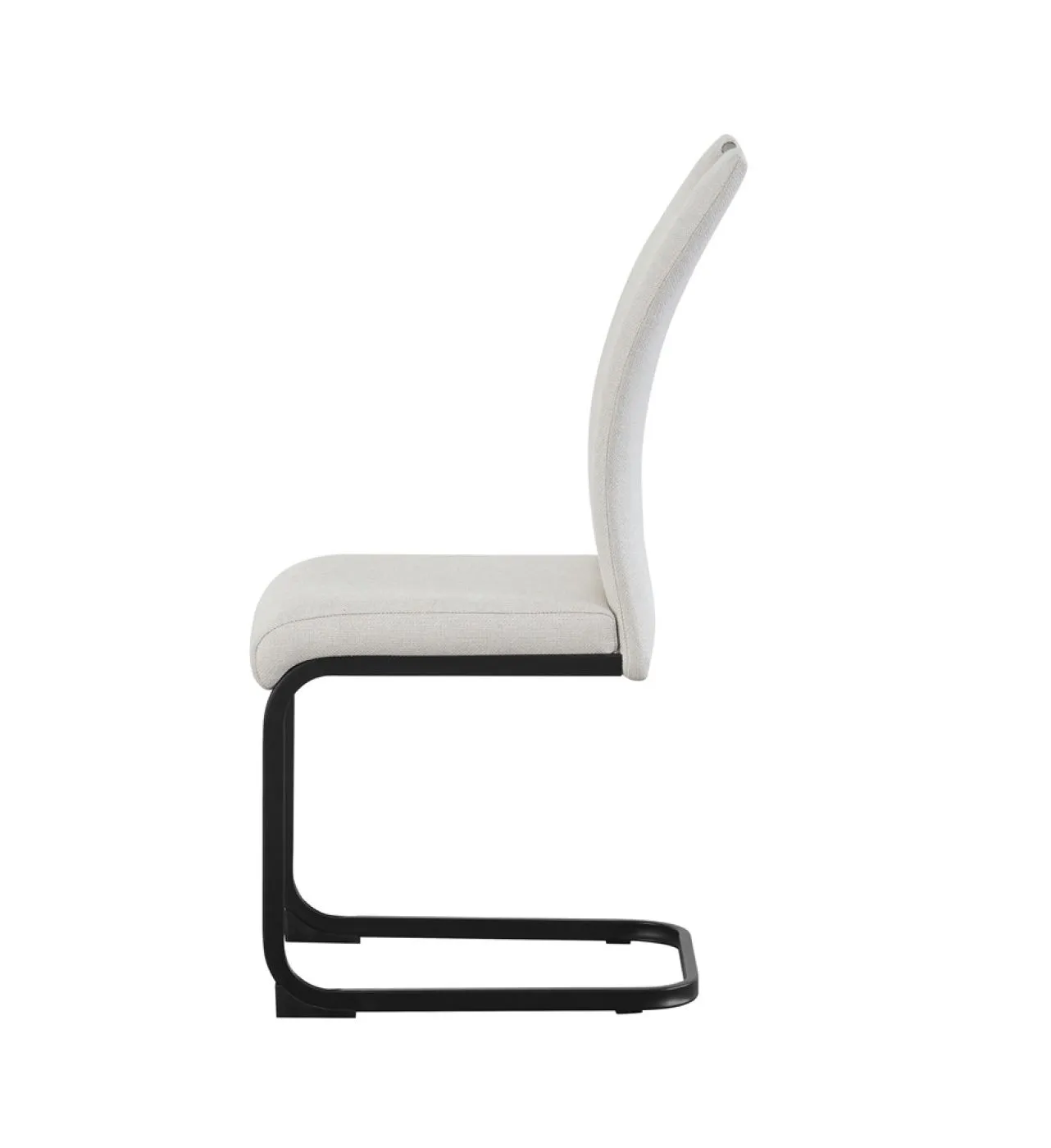 2er Set Freischwinger Hanna | Webstoff | creme