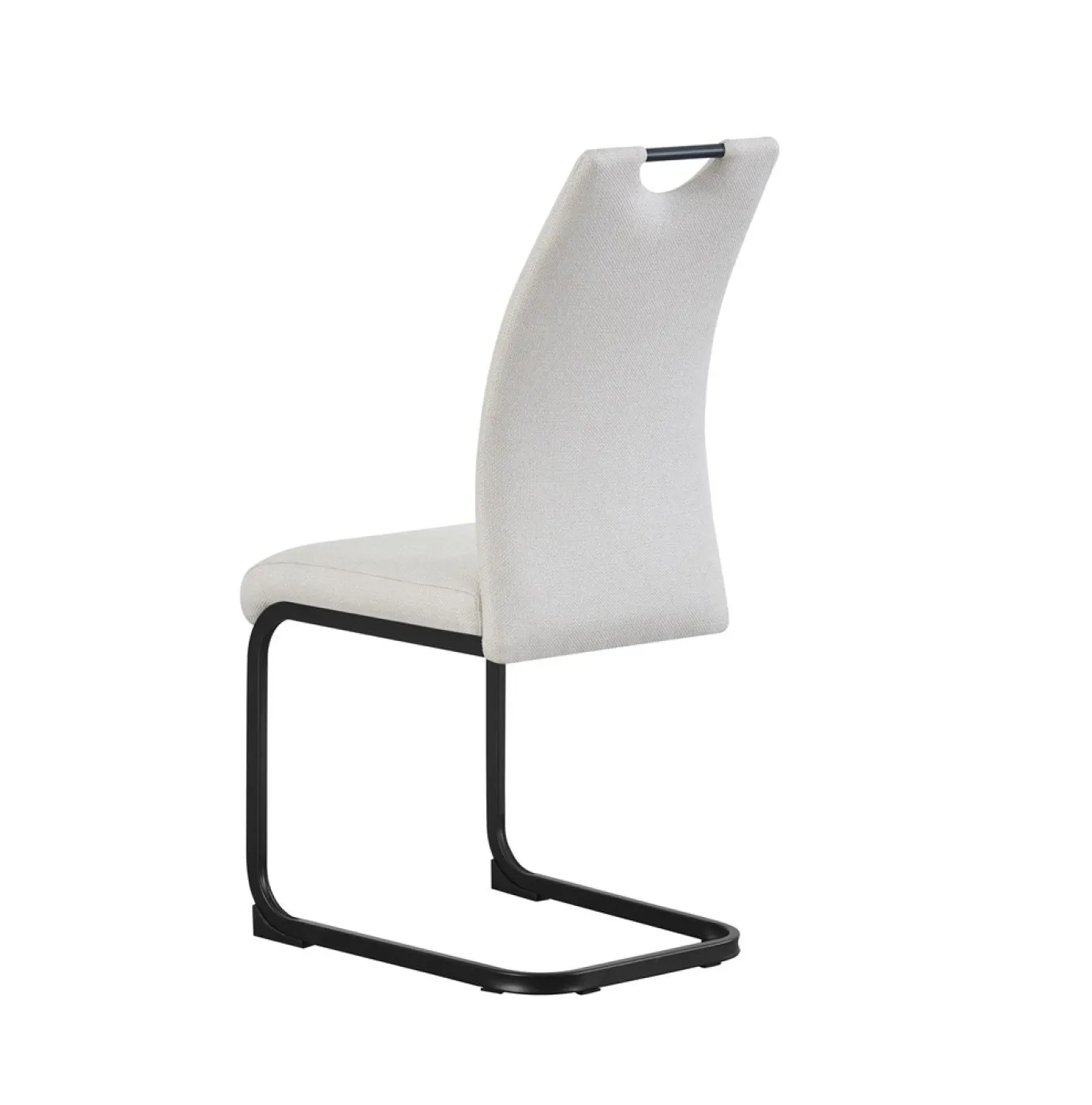2er Set Freischwinger Hanna | Webstoff | creme