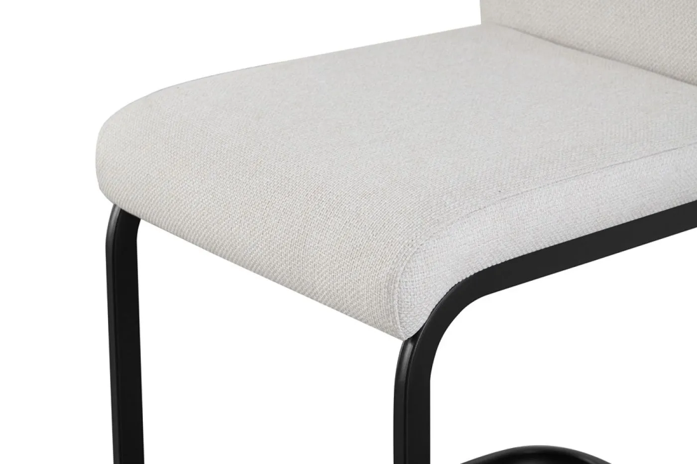2er Set Freischwinger Hanna | Webstoff | creme