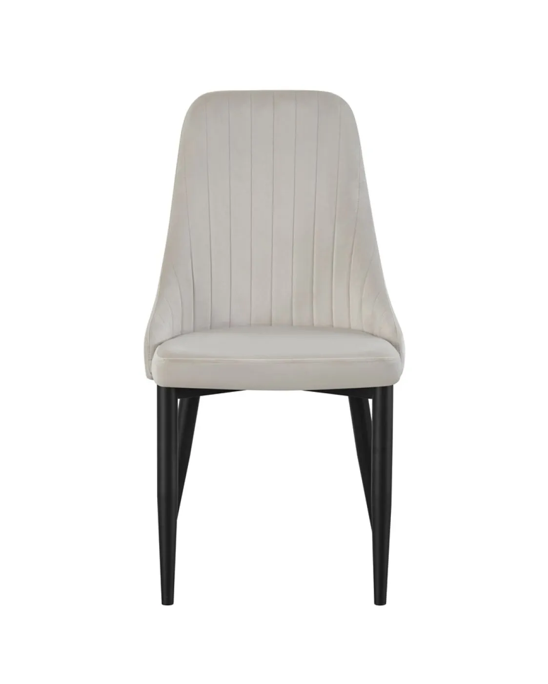 2er Set Stuhl Claudia | Samtbezug | creme