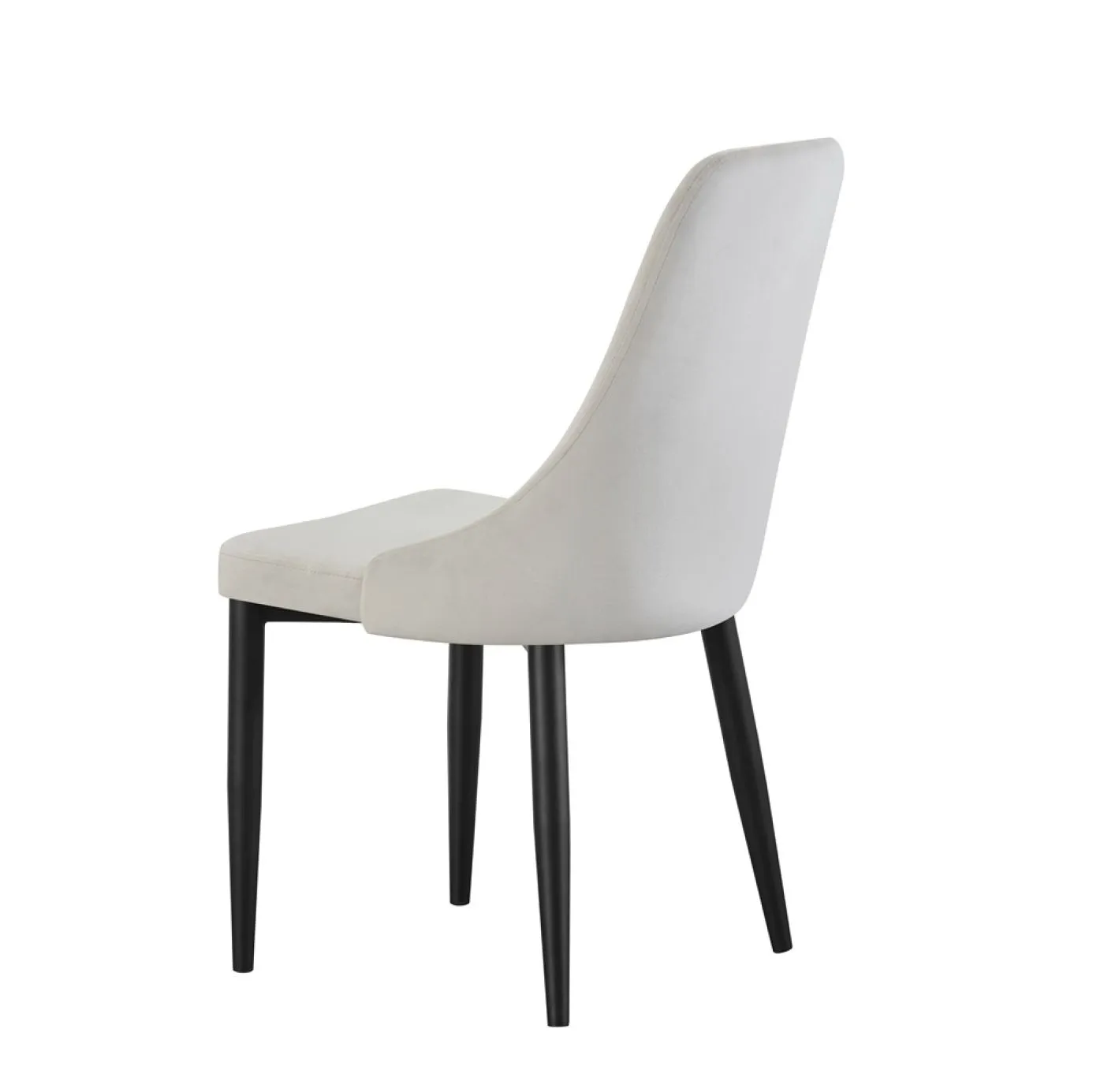 2er Set Stuhl Claudia | Samtbezug | creme