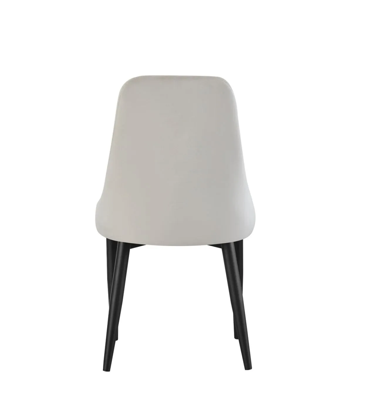 2er Set Stuhl Claudia | Samtbezug | creme