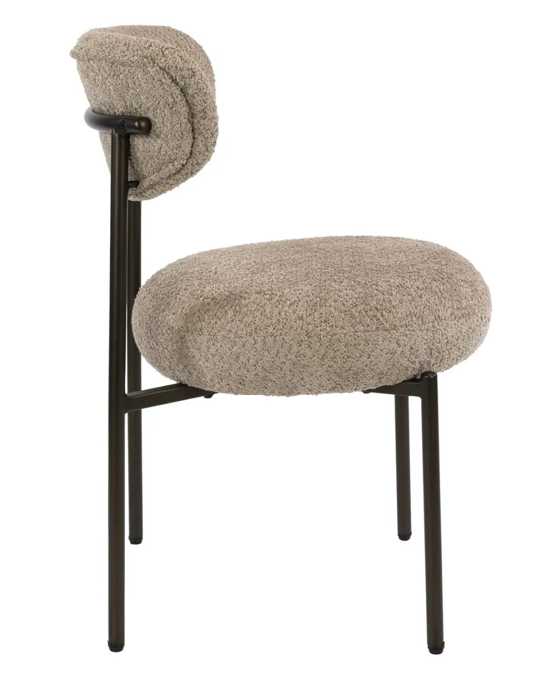 2er Set Stuhl Elysia | Cargo Stoff / Strukturgewebe | sand-braun